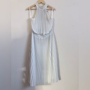 White House Black Market Pleated Halter Maxi Dress – Size 12